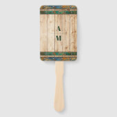 Éventail Mariage de vignoble chic moderne (Devant)