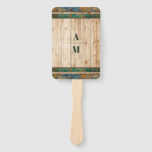 Éventail Mariage de vignoble chic moderne (Devant)