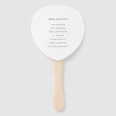 Éventail Mariage de voyants à chaîne argentée pourpre (Dos)