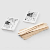 Éventail mariage décontracté du journal de script enregistr (Non-assemblé)