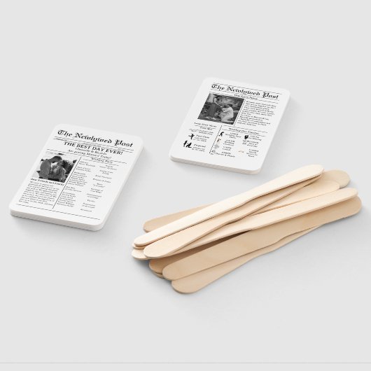 Éventail mariage décontracté du journal de script enregistr (Non-assemblé)