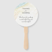 Éventail Mariage Destination Passport Carte du monde Mexiqu (Dos)