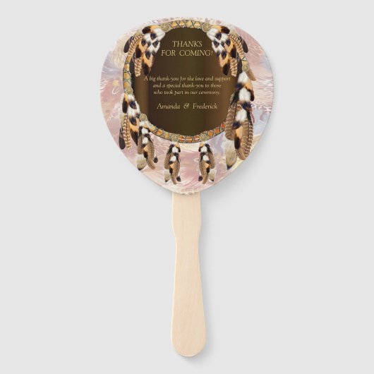 Éventail Mariage Dream Catcher (Dos)