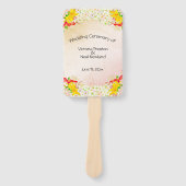 Éventail Mariage du jardin de fleurs Lily (Devant)