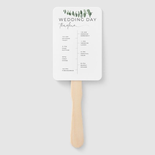 Éventail Mariage élégant (Dos)