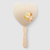 Éventail Mariage Elegant Rose Gold Papier (Dos)