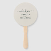 Éventail Mariage Émeraude Rouge (Dos)