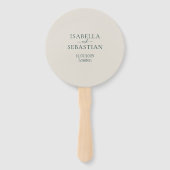 Éventail Mariage Émeraude Rouge (Devant)