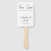 Éventail mariage en faveur simple élégante fête de mariée m (Devant)