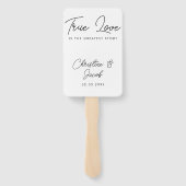 Éventail mariage en faveur simple élégante fête de mariée m (Dos)