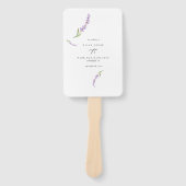 Éventail Mariage extérieur Lavender Welcome (Devant)