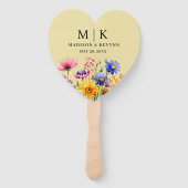 Éventail Mariage fleur sauvage (Devant)