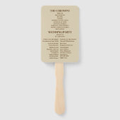 Éventail Mariage Fleur sauvage Boho Fall (Dos)