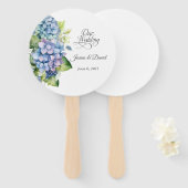 Éventail Mariage floral (Devant et derrière)