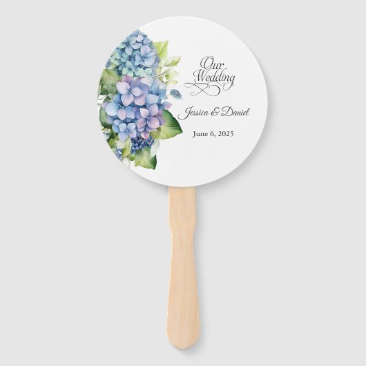 Éventail Mariage floral (Devant)