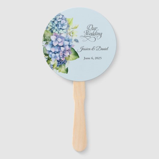 Éventail Mariage floral (Devant)