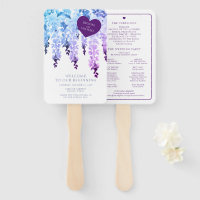 Mariage Floral de Glycine à l'Aquarelle Violette