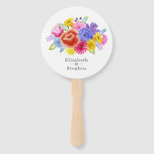 Éventail Mariage floral Fiesta (Devant)