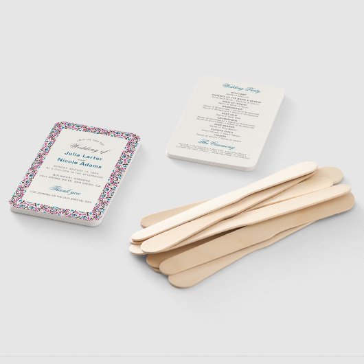 Éventail Mariage géométrique en treillis marocain (Non-assemblé)