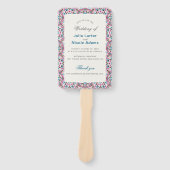 Éventail Mariage géométrique en treillis marocain (Devant)