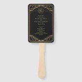 Éventail Mariage Gold Sun et Moon Tarot (Devant)