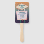 Éventail Mariage Hand Fan Las Vegas Programme Casino (Dos)