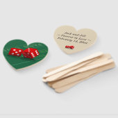 Éventail Mariage Heart Keepsaké - Las Vegas Dice on Craps (Non-assemblé)