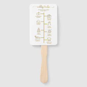 Éventail Mariage Icon Icon Chic Script Wedding Programme
