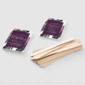 Éventail Mariage Imaginaire violet (Non-assemblé)