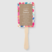 Éventail Mariage inspiré Cardstock (Devant)