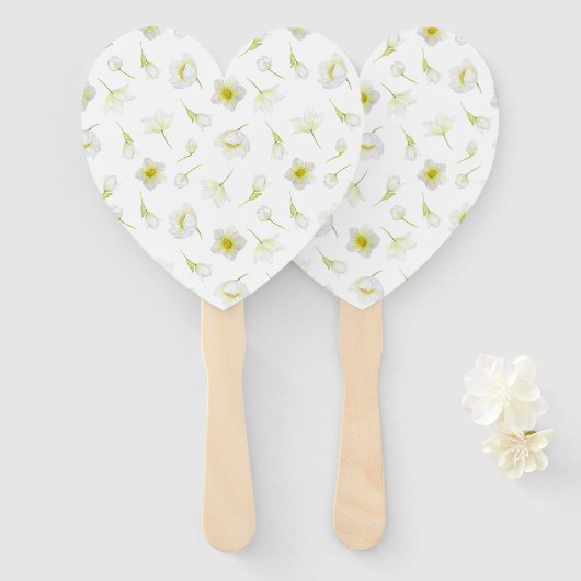 Éventail Mariage Joy Hand Fans (Devant et derrière)