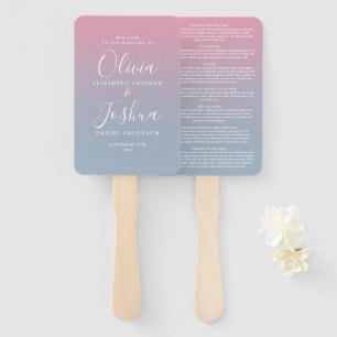 Éventail Mariage Juif Ombre Rose Et Dusty