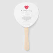 Éventail Mariage laisser l'amour briller avec passion aquar (Dos)