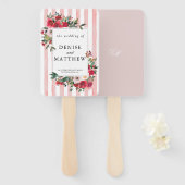 Éventail Mariage Mauve Chalk (Devant et derrière)