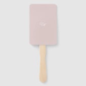 Éventail Mariage Mauve Chalk (Dos)