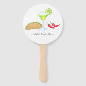 Éventail Mariage Mexicain Fiesta Taco (Devant)