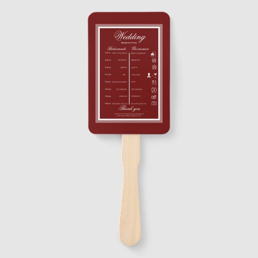 Éventail Mariage moderne et élégant en Bourgogne (Devant)