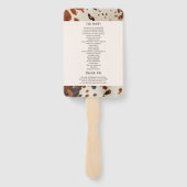 Éventail Mariage occidental Mariage (Dos)