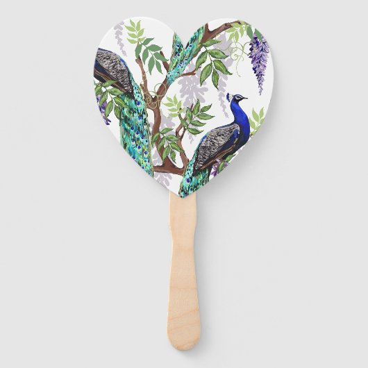 Éventail Mariage Peacock (Devant)