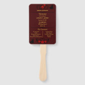 Éventail Mariage personnalisé élégant (Devant)