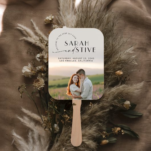 Éventail Mariage photo tout simplement minime