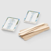 Éventail Mariage photo Tropical Gold Palm Tree Beach (Non-assemblé)