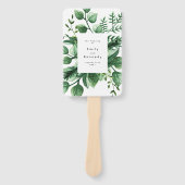 Éventail Mariage Plante verdoyant (Devant)