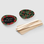 Éventail Mariage Red Rose (Non-assemblé)