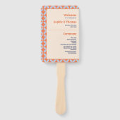 Éventail Mariage rétro du milieu du siècle (Devant)