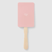 Éventail Mariage rose Gossamer (Dos)