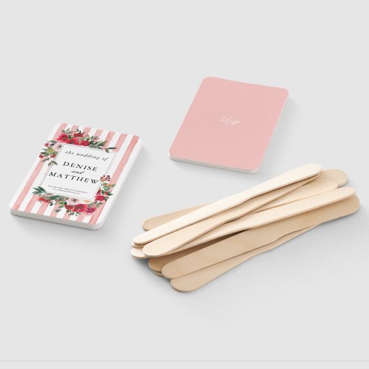 Éventail Mariage rose Gossamer (Non-assemblé)