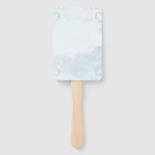 Éventail Mariage turquoise Dauphin Favoriser Ventilateur À  (Dos)