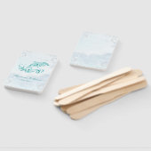 Éventail Mariage turquoise Dauphin Favoriser Ventilateur À  (Non-assemblé)