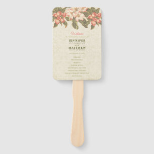 Éventail Mariage vintage Apple Blossom